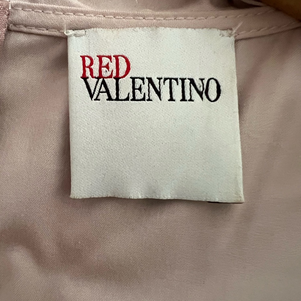 RED Valentino V-Neck Ruffled A-Line Dress - Picture 14 of 15